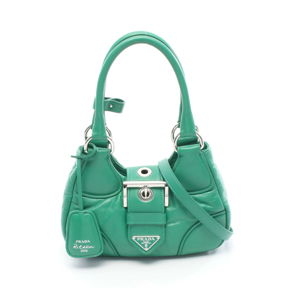 Prada Re Edition Moon Bag green nappa leather